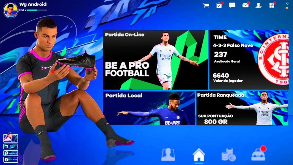 ESTE É O JOGO DE FUTEBOL MAIS PROMISSOR DO ANDROID BE A PRO