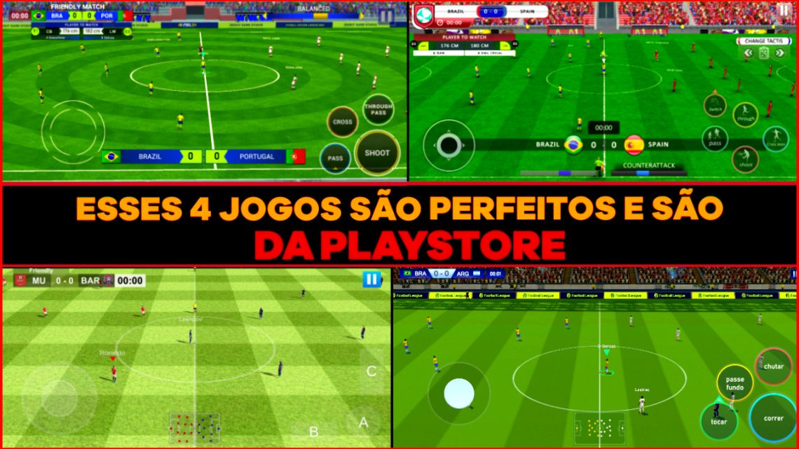 ESSES 4 JOGOS DE FUTEBOL SÃO PERFEITOS E SÃO DA PLAYSTORE