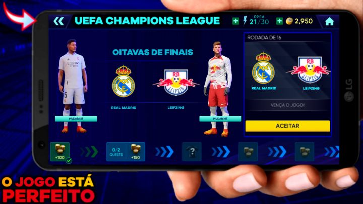 NESTE INCRIVEL JOGO DE FUTEBOL DA PLAYSTORE VOCÊ PODE JOGAR A CHAMPIONS INCRIVEL