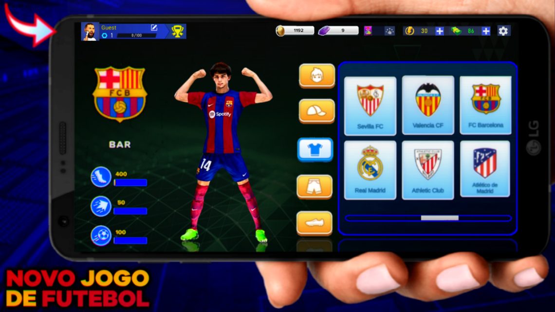 ACABOU DE LANÇAR NOVO JOGO DE FUTEBOL EXTREMAMENTE VICIANTE LICENÇA DA LIGA ESPANHOLA NA PLAYSTORE