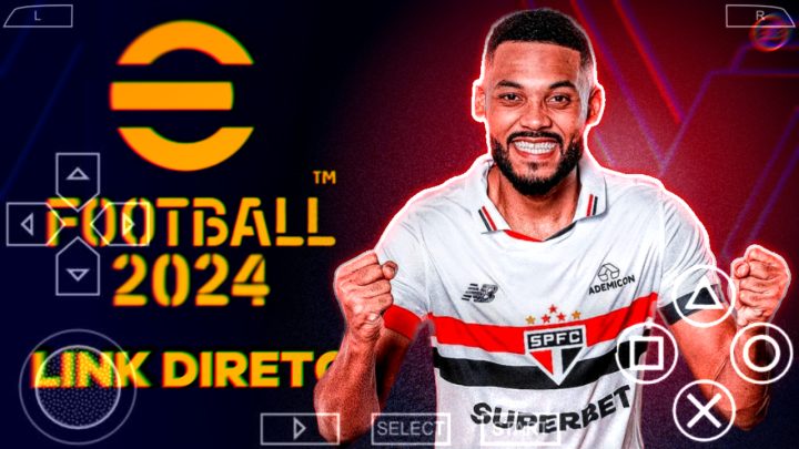 PES 2024 PPSSPP SULAMERICANO COM NARRAÇÃO BR LIBERTADORES BRASILEIRÃO AeB ESTADIOS FACES