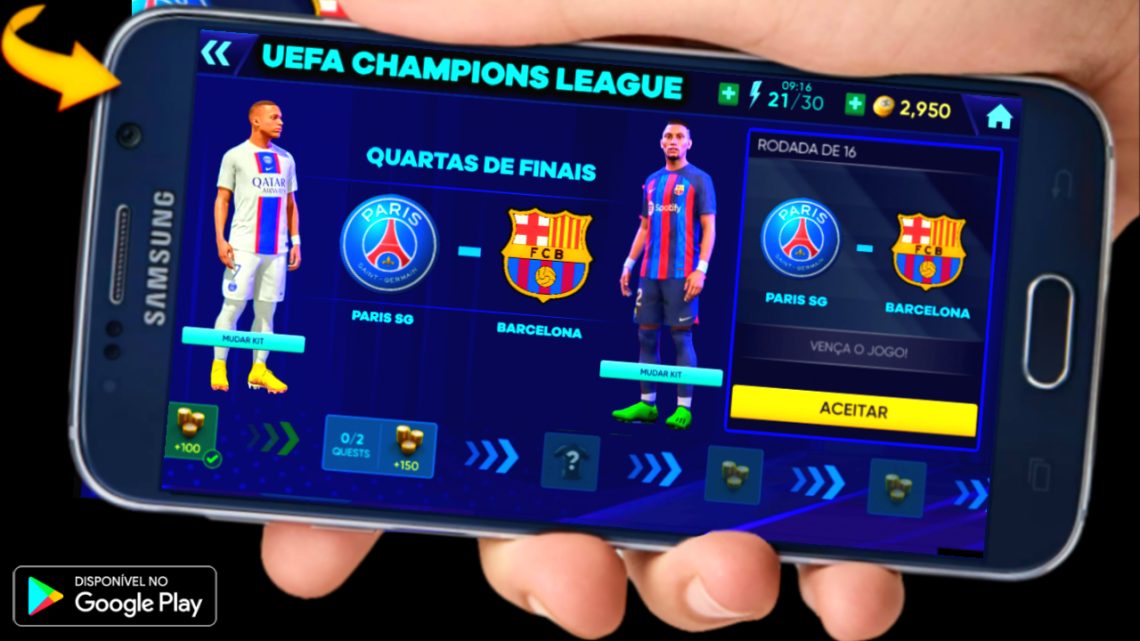 ESTE JOGO DE FUTEBOL DA PLAYSTORE É SENSACIONAL TEM MUITOS MODOS DE JOGO E CHAMPION