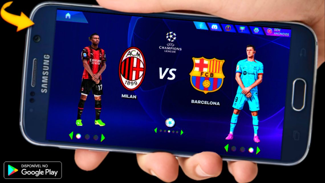 DISPONIVEL PLAYSTORE! ESTE JOGO DE FUTEBOL TEM CHAMPIONS E VARIOS MODOS DE JOGO E AINDA OE OFFLINE