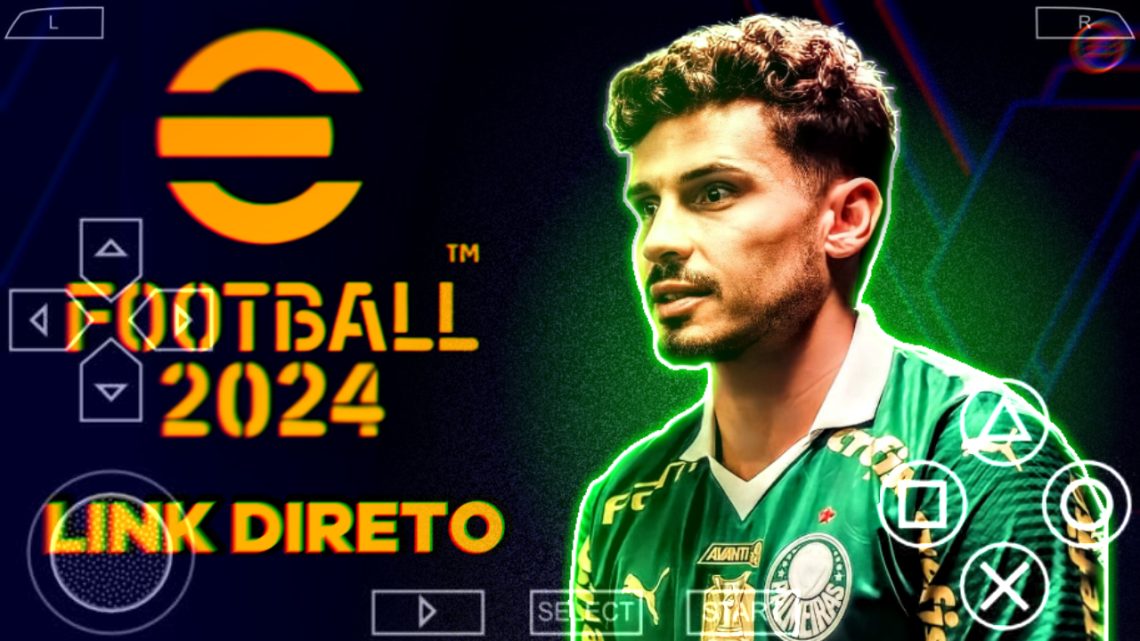 PES 2024 COM BRASILEIRÃO E EUROPEU 100% ATUALIZADO NARRAÇÃO BR GRITOS DE TORCIDA KITS E CAMERA