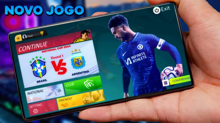 LANÇOU NA PLAYSTORE !!! MAIS UM NOVO JOGO DE FUTEBOL OFFLINE PARA NOSSO CELULAR ANDROID