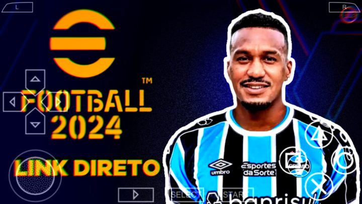 PES 2024 PPSSPP 100% ATUALIZADO MEDlAFlRE DIRETO | KITS ELENCOS 100% NARRAÇÃO BR E CHAMPIONS