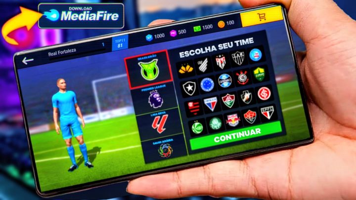 SAIU NOVO JOGO DE FUTEBOL PARA ANDROID COM CRIAÇÃO DE TIME PATROCINIOS PERSONALIZAÇÃO MODO CARREIRA