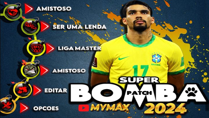 BOMBA PATCH 2024 COM NOVAS TEXTURAS, BRASILEIRÃO E LIBERTADORES