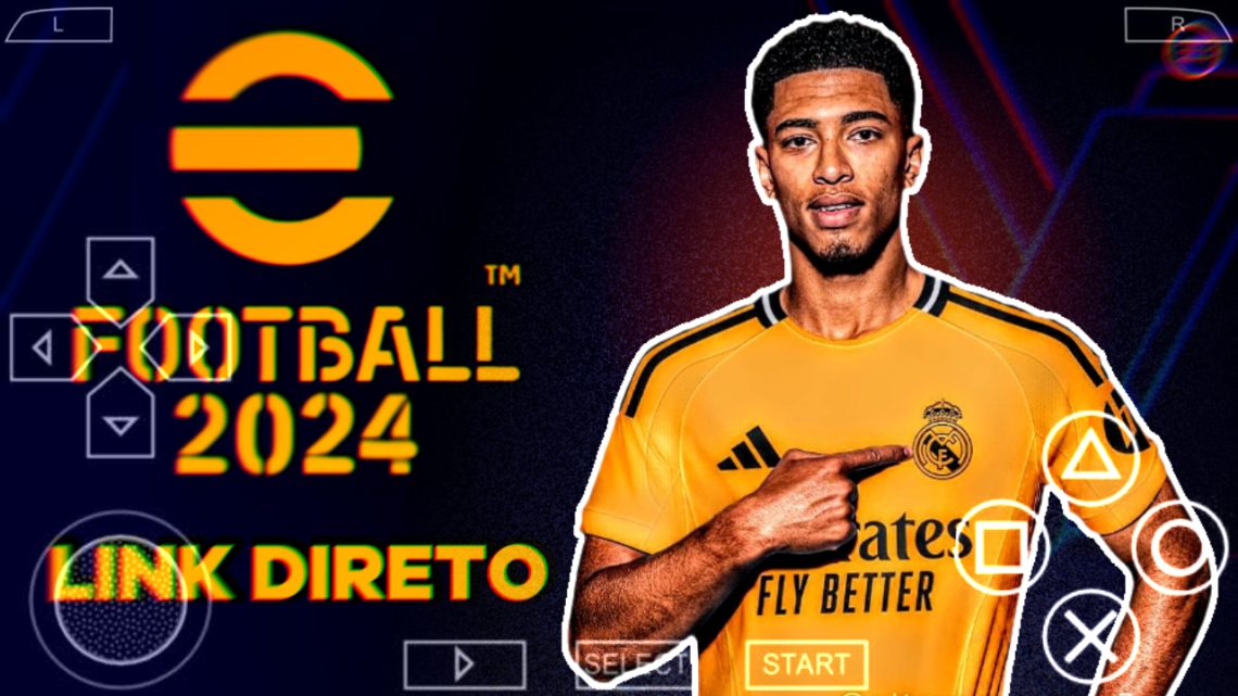 PES 2024 PPSSPP EUROPEU 100% ATUALIZADO MEDlAFlRE DIRETO | CAMERA PS4 GRAFICOS REALISTA E NARRAÇÃO