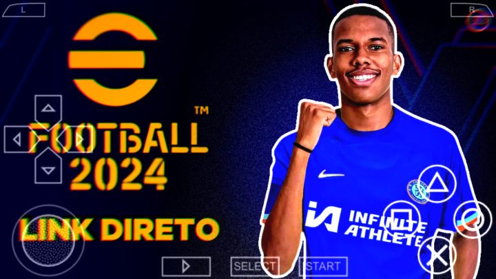 PES 2024 PPSSPP EUROPEU 100% ATUALIZADO MEDlAFlRE DIRETO | KITS  GRAFICOS PERFEITOS E FACES REAIS