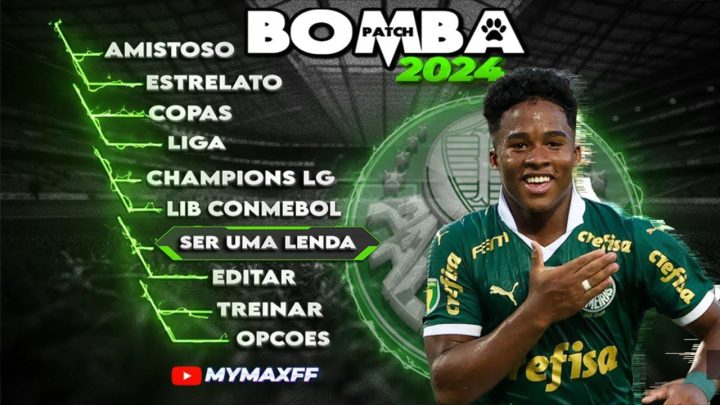 BOMBA PATCH EDIÇÃO ESPECIAL COM BACKGROUND DO PALMEIRAS