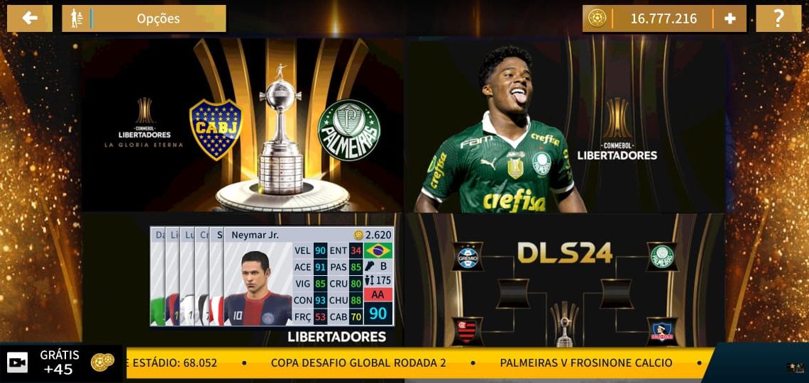 DREAM LEAGUE 2024 COM LIBERTADORES – VERSÃO COM ELENCO DO PALMEIRAS