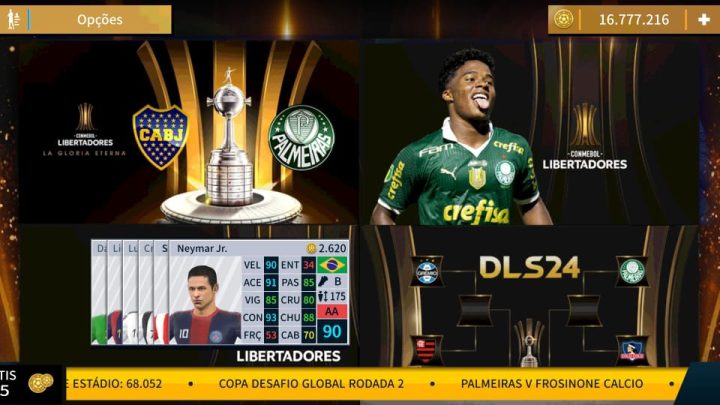 DREAM LEAGUE 2024 COM LIBERTADORES – VERSÃO COM ELENCO DO PALMEIRAS