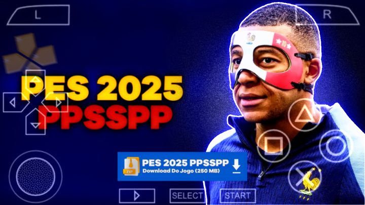 eFootBall PES 2025 PPSSPP MEDlAFlRE DIRETO | EUROPEU ATUALIZADO FACES E EUROCOPA