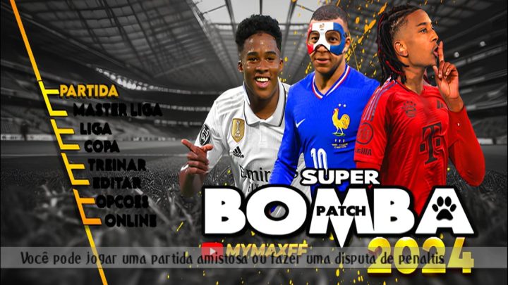 BOMBA PATCH COM NOVOS MODOS, MASTER LEAGUE E OFFLINE 2024