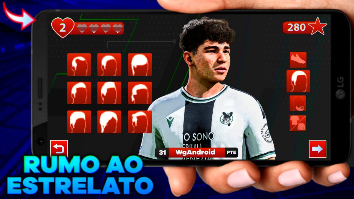 SAIU!!! ESTE INCRIVEL JOGO DE FUTEBOL TEM UM RUMO AO ESTRELATO COMPLETO E REALISTA